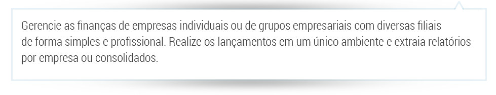 O inFinance utiliza a criptografia SSL, da mesma forma como é utilizada pelo seu internet banking, garantindo a segurança da transmissão de dados. Você poderá delegar funções de usuários com perfil de acesso dos tipos operacional, gerencial ou somente análise de relatórios.